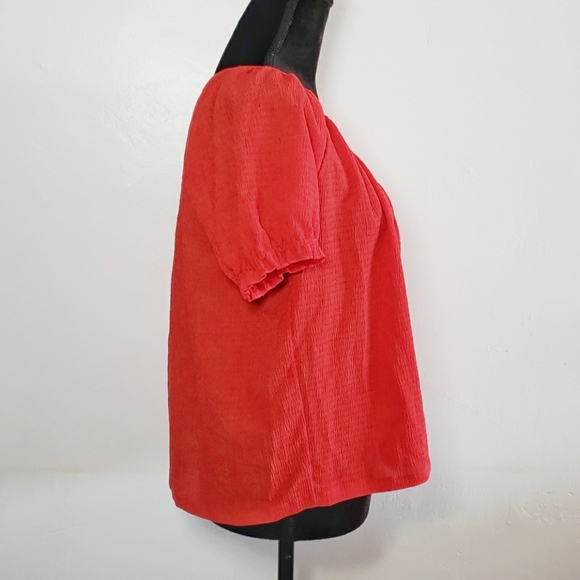 NWT Madewell Texture & Thread Peasant Top - Picture 4 of 6